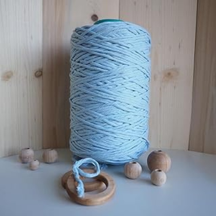Marifetlerim - Mavi Büklüm Makrome ipi 3 mm 250 gram