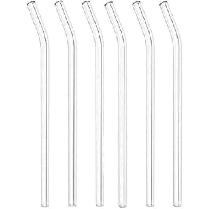 Isıya Dayanıklı Cam Pipet, 6lı Cam Eğik Pipet