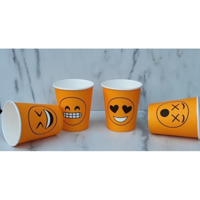 7 oz Karton Bardak 300 adet Karışık Desen