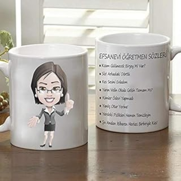 Öğretmen Sözleri Kupa Bardak