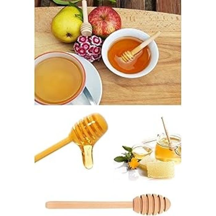 4 Adet Özel Üretim El Yapımı Doğal Ahşap Bal Kaşığı, 4lü Ahşap Bal Kaşığı