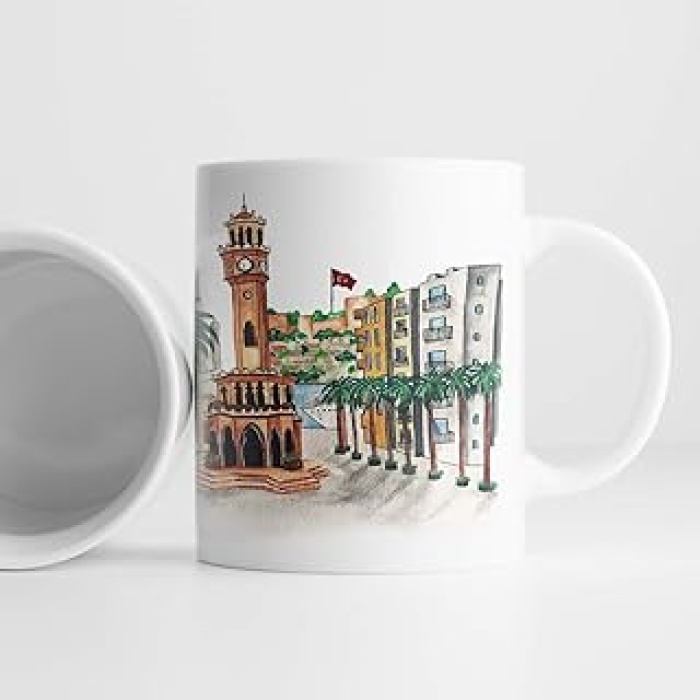 Şehri Tasarımlı Hediyelik Kupa Bardak