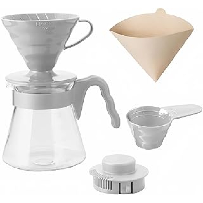 V60 Kahve Demleme Seti, Açık Gri