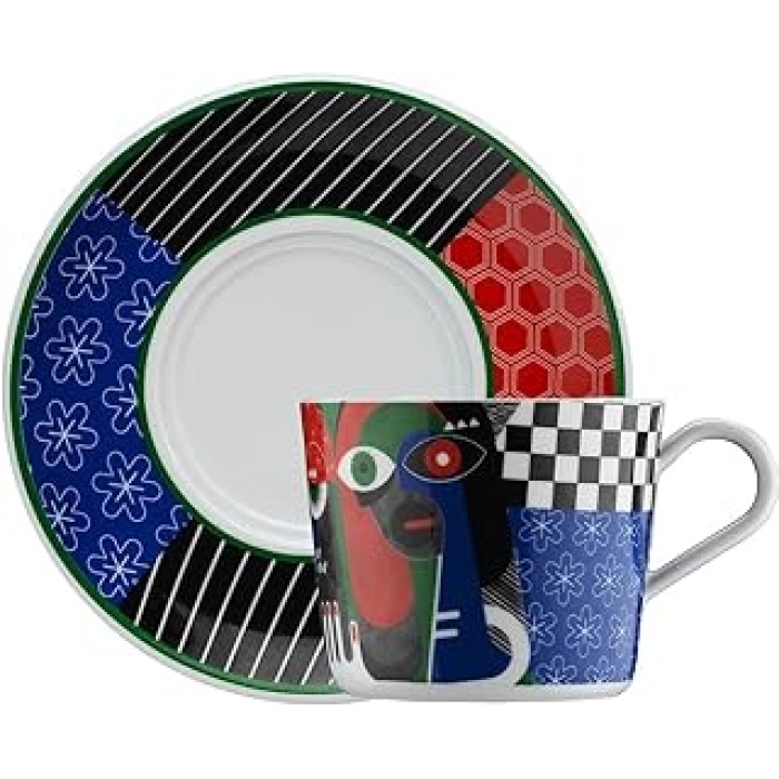 Porselen Itır Çay Fincanı Tekli 10878 Desenli, 240 ml
