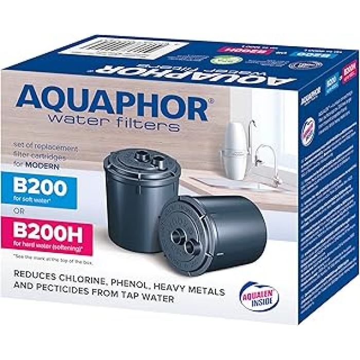 4600987002149 Paket 2 Kartuş B200H Sert Su için, Plastik