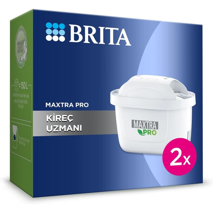 MAXTRA PRO Kireç Uzmanı Yedek Su Arıtma Filtresi, 2’li