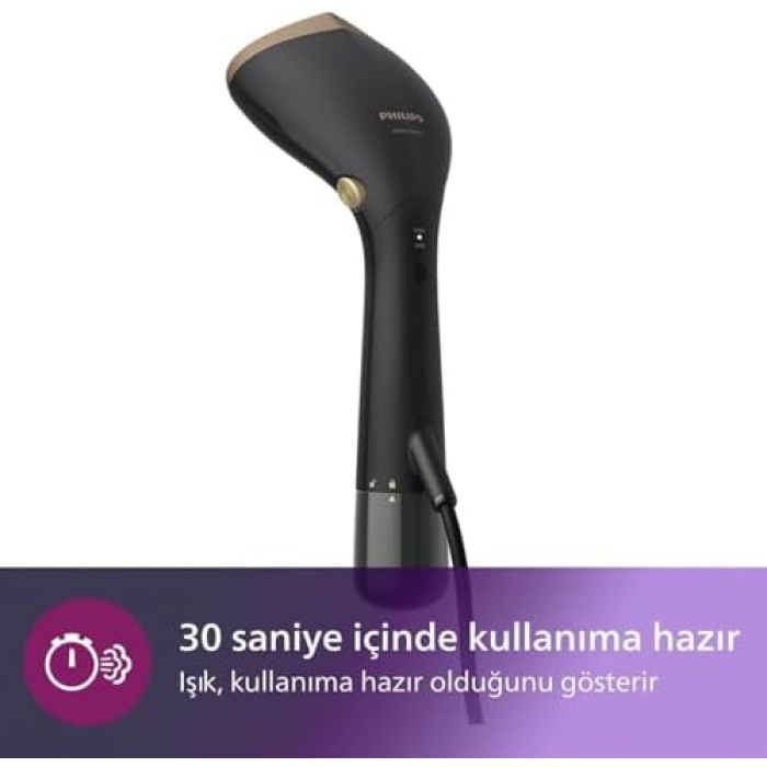STH7060/80 Buharlı Düzleştirici 7000 Serisi, OptimalTEMP Teknolojisi, 28 g/dk Buhar Gücü, 30 Saniyede Hazır, 100 ml ve 200 ml Değiştirilebilir Su Haznesi