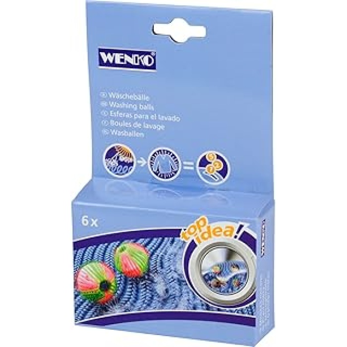 Çamaşır Topları 6lı Set - 6lı Set, Yün Kazak için, Polipropilen, 4 x 4 cm, Yeşil