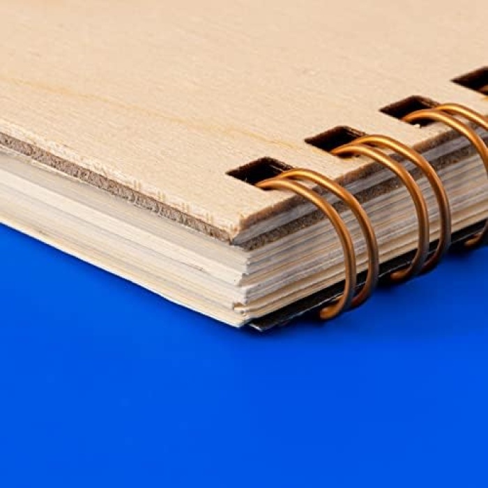 Yolculuk Tasarımlı Ahşap Kapaklı Defter