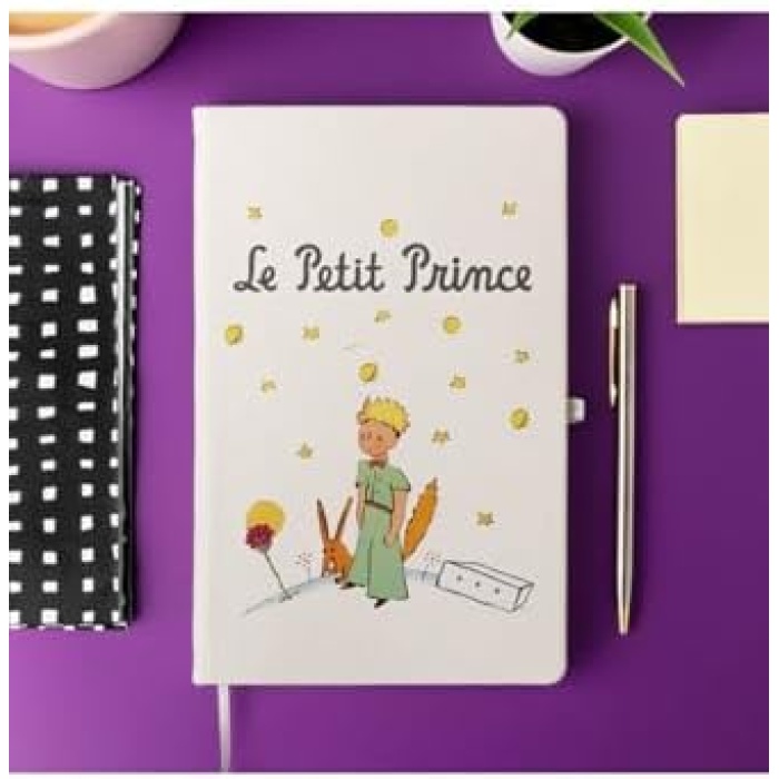 Küçük Prens Tasarımlı Çizgili Not Defteri 13 Cm X 21 Cm Ölçülerinde, 100 Yaprak