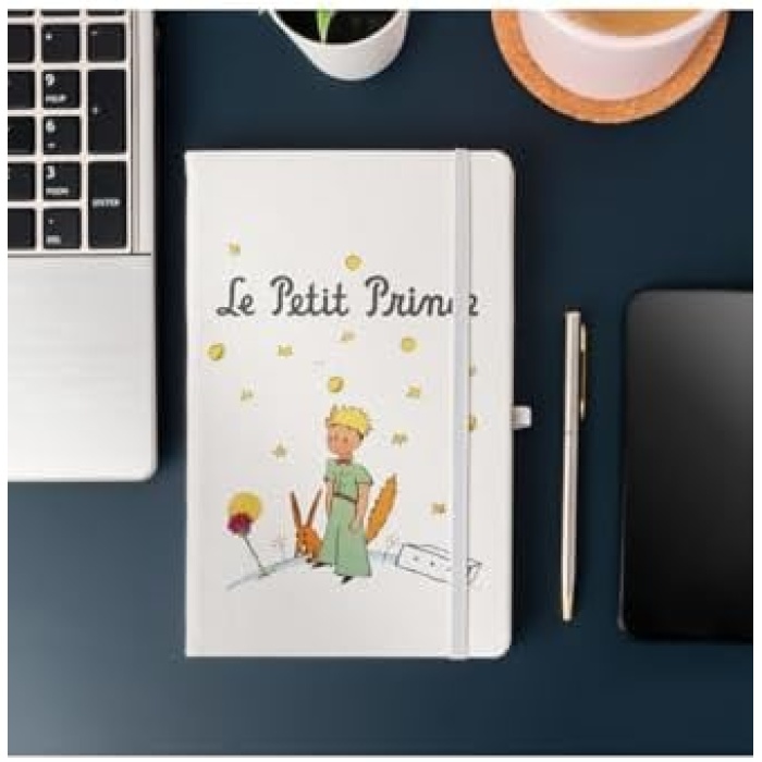 Küçük Prens Tasarımlı Çizgili Not Defteri 13 Cm X 21 Cm Ölçülerinde, 100 Yaprak