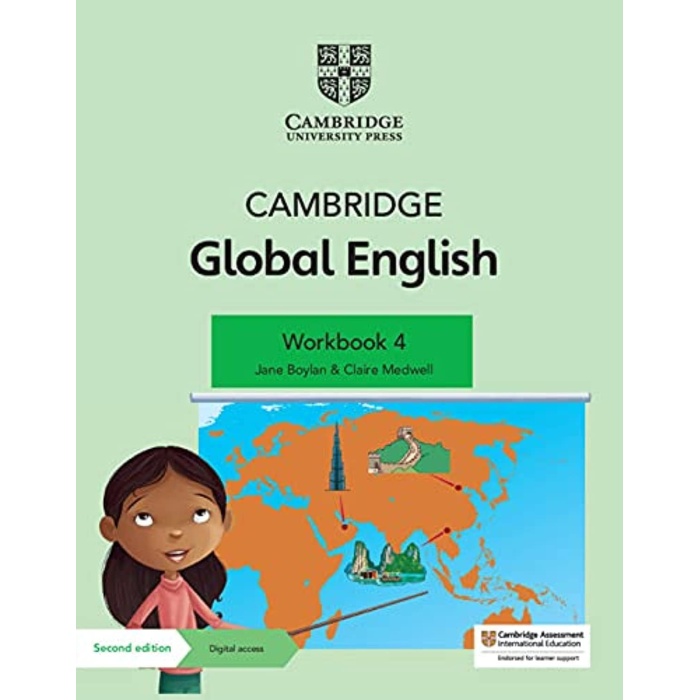 Global English Workbook 4 with Digital Access (1 Year): for Cambridge Primary English as a Second Language (Cambridge Primary Global English)