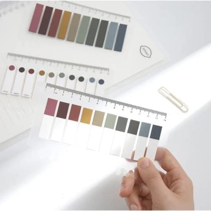 Post İt 10 Renkli 200 Yaprak Yapışkan Not Kağıtları Sticky Notes Etiket Not Defteri Kitap Ayraç SONBAHAR (Tam Renk)