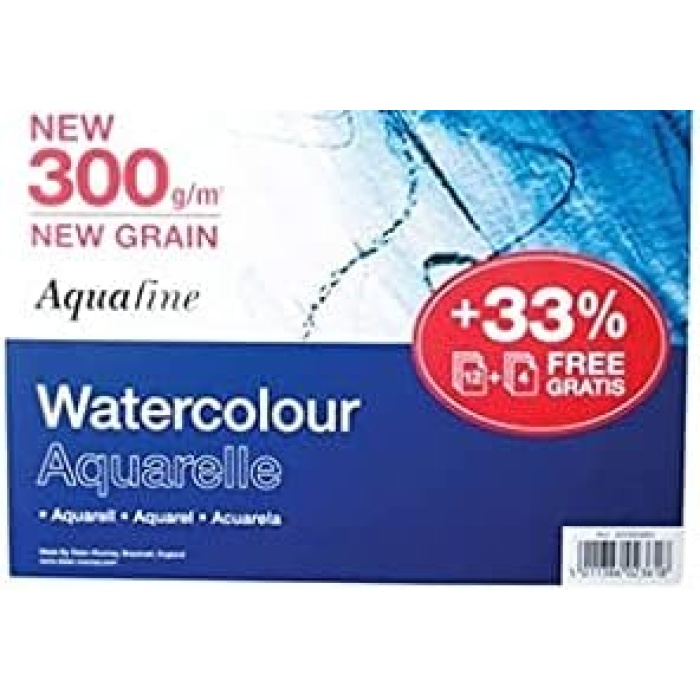 Rowney Aquafine SP 300 Gsm 254 x 178 mm (25,4 X 17,8 cm) 12 yaprak-Spiral
