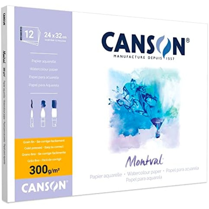 Pad Canmontv 12S 24X32 300G Suluboya Blokları