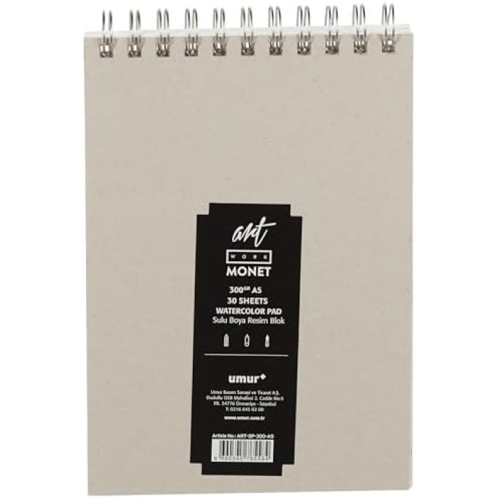 Monet Sulu Boya Resim Blok A5 30 Yaprak 300 gr