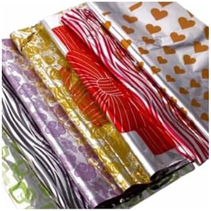 Adet 30x45 Cm Metalize Bantlı Hediye Poşeti, Metalize Hediye Paketi Poşeti Jelatin