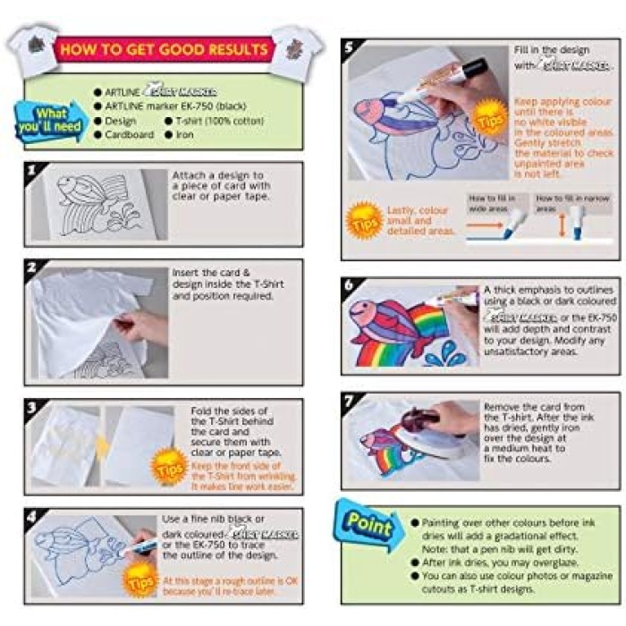 Shirt Marker Tişört Markörü, Uç: 2, 0mm, Fosforlu Yeşil