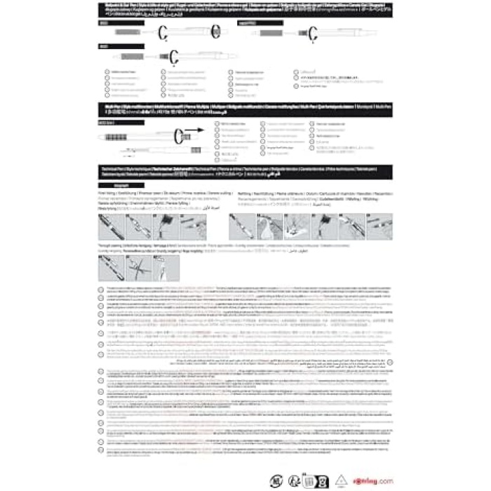 Isograph Teknik Çizim Kalemi Yedek Ucu, 0,1 mm, Koyu Kırmızı