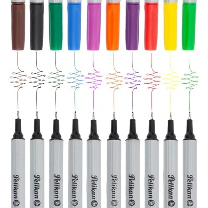 Fineliner 96 çeşitli 10lu-Kılıf