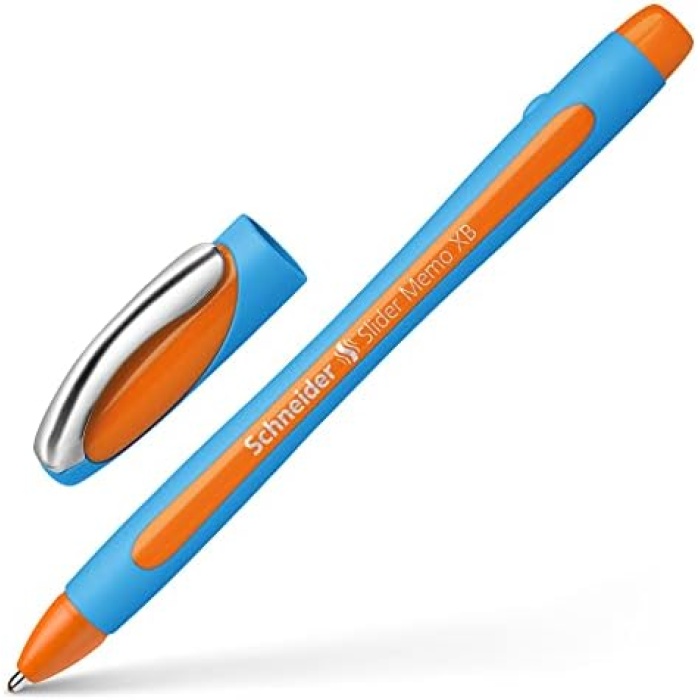 Tükenmez kalem Slider Memo XB, kapaklı model, 0,7 mm, turuncu