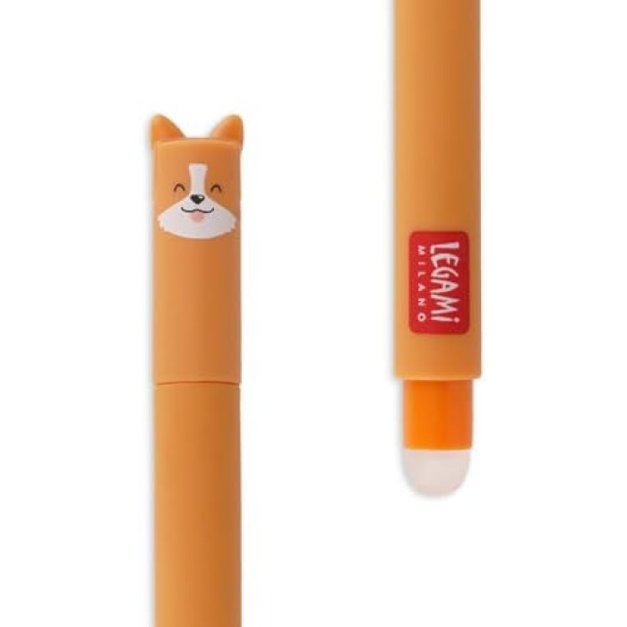 Silinebilir Jel Kalem, siyah mürekkep, Corgi motifli