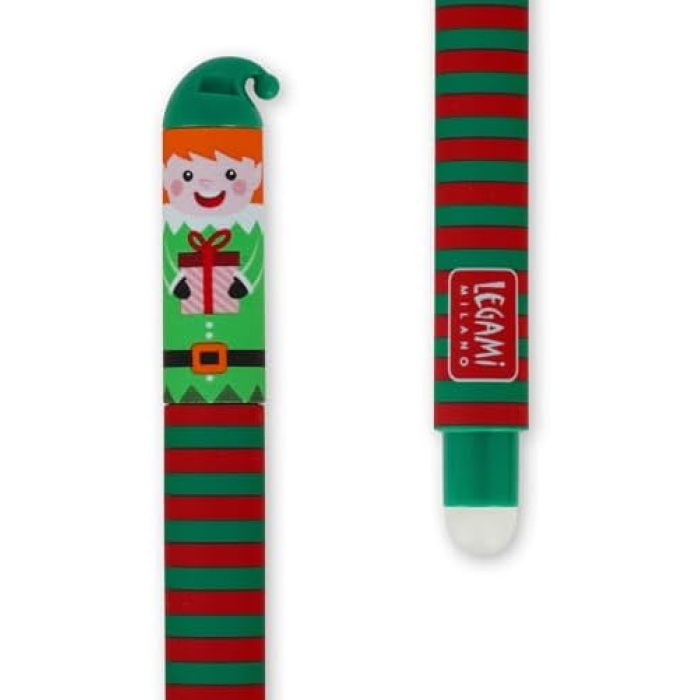 - 3lü set silinebilir jel kalem, Noel baskısı, ısıya duyarlı silinebilir mürekkep, kırmızı, mavi, yeşil, Noel kalemi, kağıt tüketmeden silme