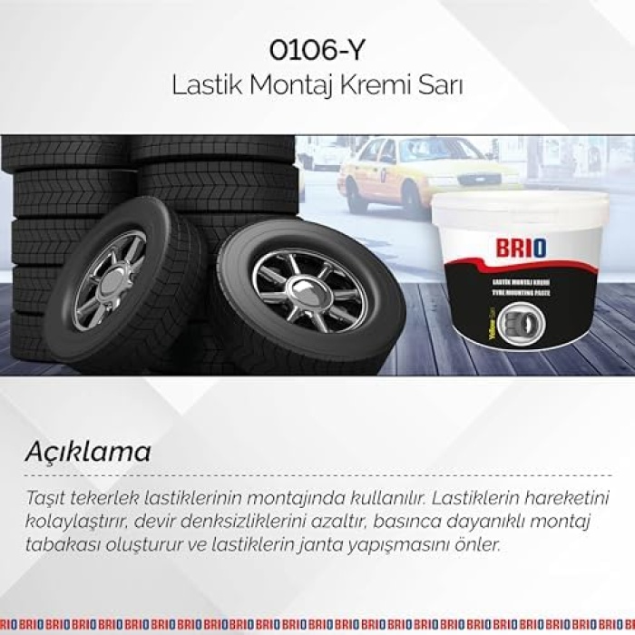 LASTİK MONTAJ KREMİ SARI 5 KG