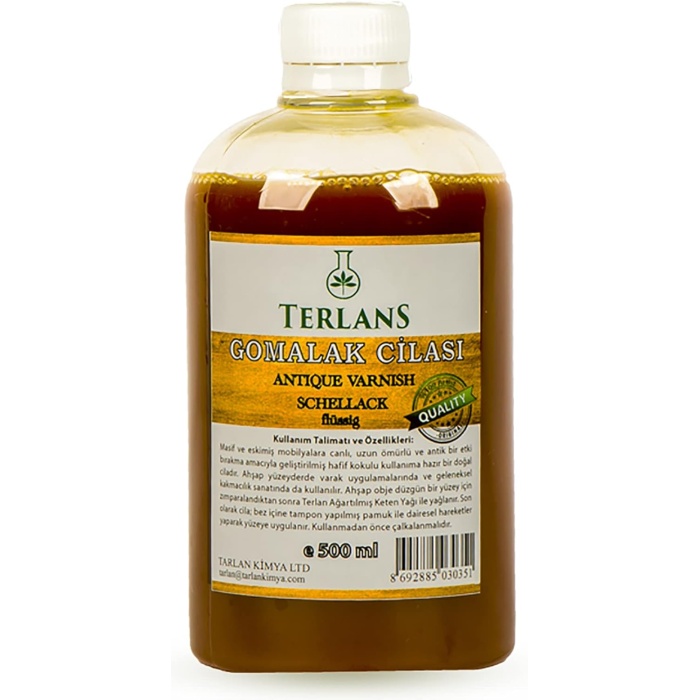 Doğal Ahşap Cilası Gomalak 500 ml + Sürme Topu Hediye