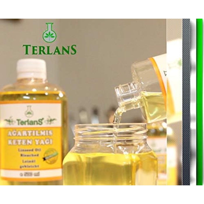 Ağartılmış Keten Yağı Resim Yağı 1000 ml - Linseed Oil Bleached