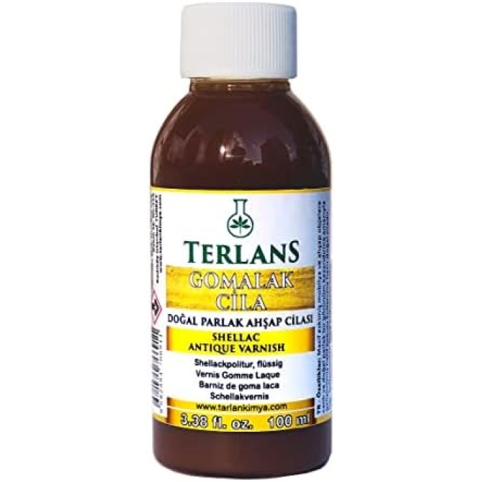 Doğal Ahşap Cilası Gomalak 100 ml - Antik Vernik - Shellac