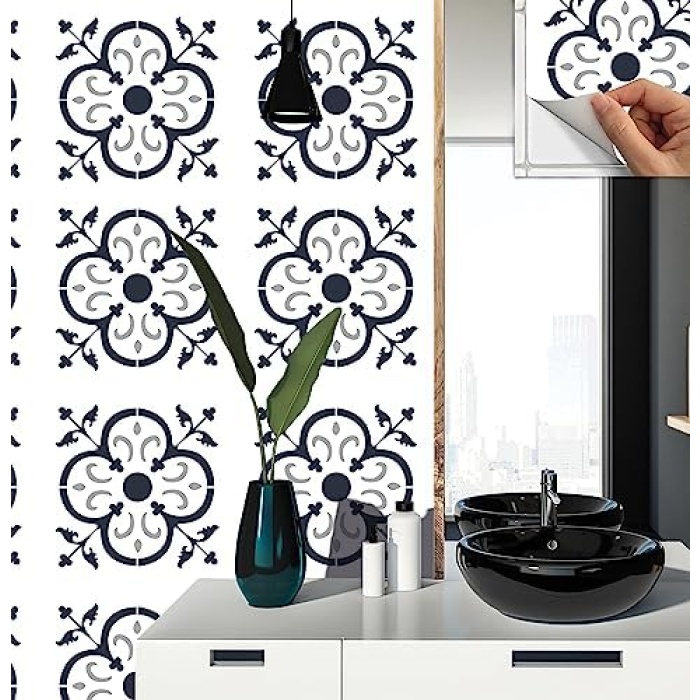 Kendinden Yapışkanlı Solo Fas Desenli PVC Karo 30x30 cm (11 Adet / 1 m²)