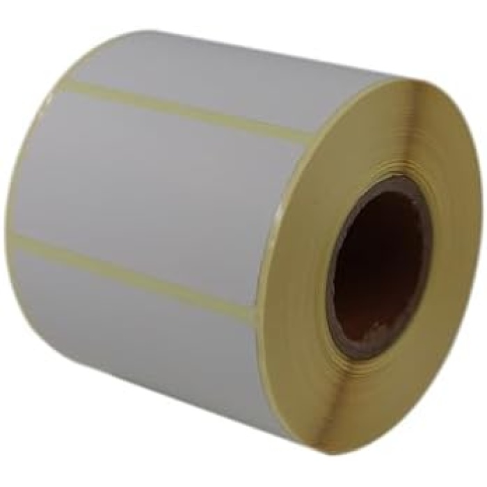 etiketler , hazır al hızlı al Eko Termal Etiket 80mm x 40mm Ruloda 1000 Adet 40mm Kuka Çapında Direk Termal Transfer Etiketi, Beyaz