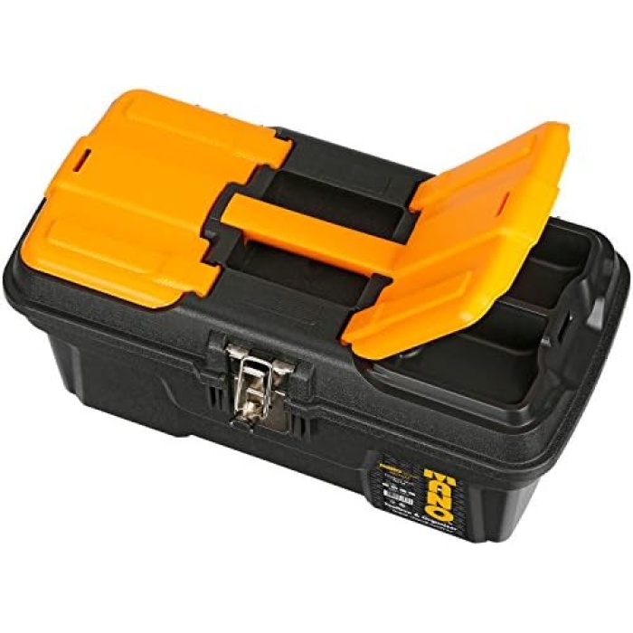 Mg/16 Organizerli Metal Kilitli Takım Çantası/Grip Serisi, Polipropilen, Siyah/Sarı, 16 ’’