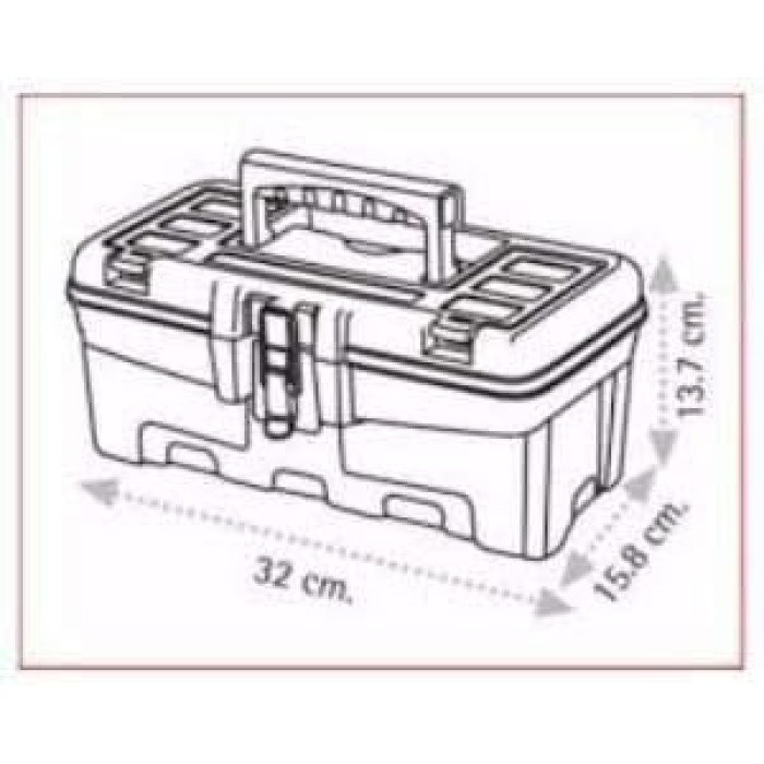 Bag 13 Inç Metal Kilitli Takım Çantası - Asr2075