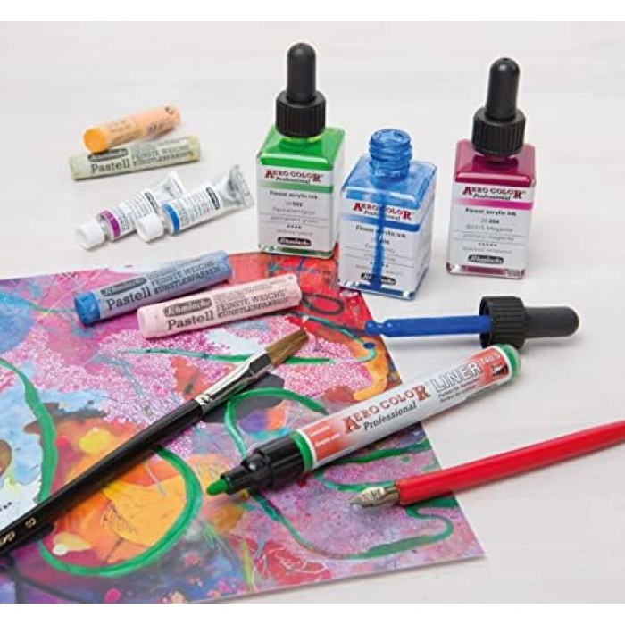 Aero Color Professional Akrilik Airbrush Mürekkebi 28 ml 300 Scarlet
