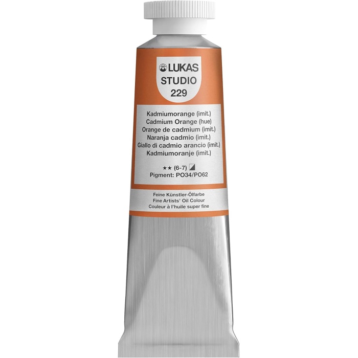 02290009 Studio Tüp Yağlıboya, Kadmium Orange, 37 ml