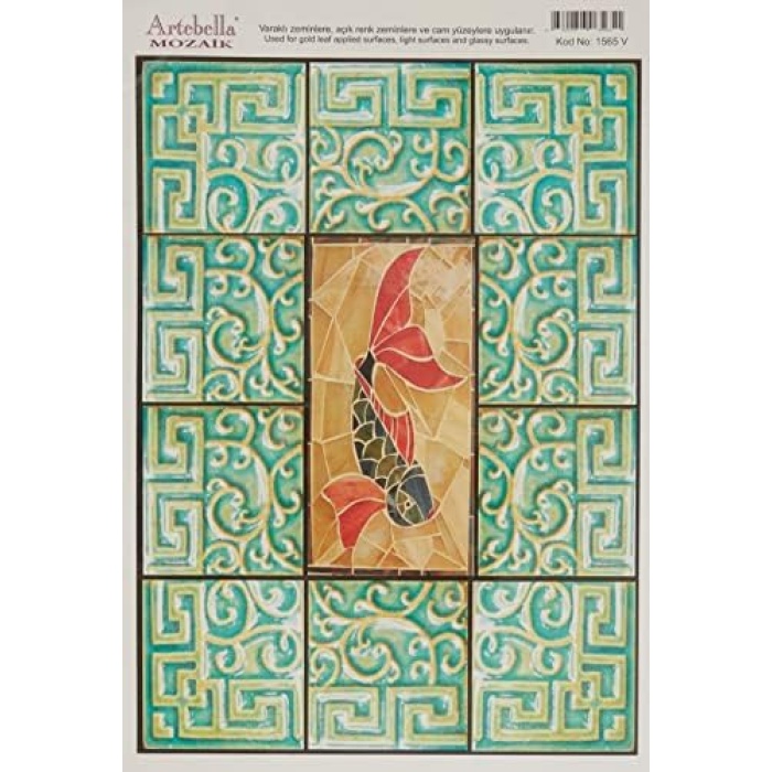 Mozaik Kolay Transfer 23x34 cm Açık Zemin 1565V