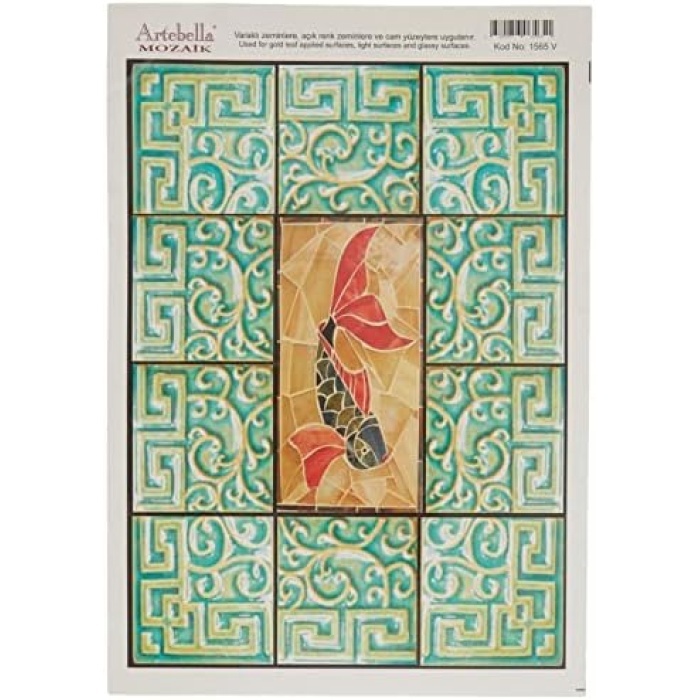Mozaik Kolay Transfer 23x34 cm Açık Zemin 1565V