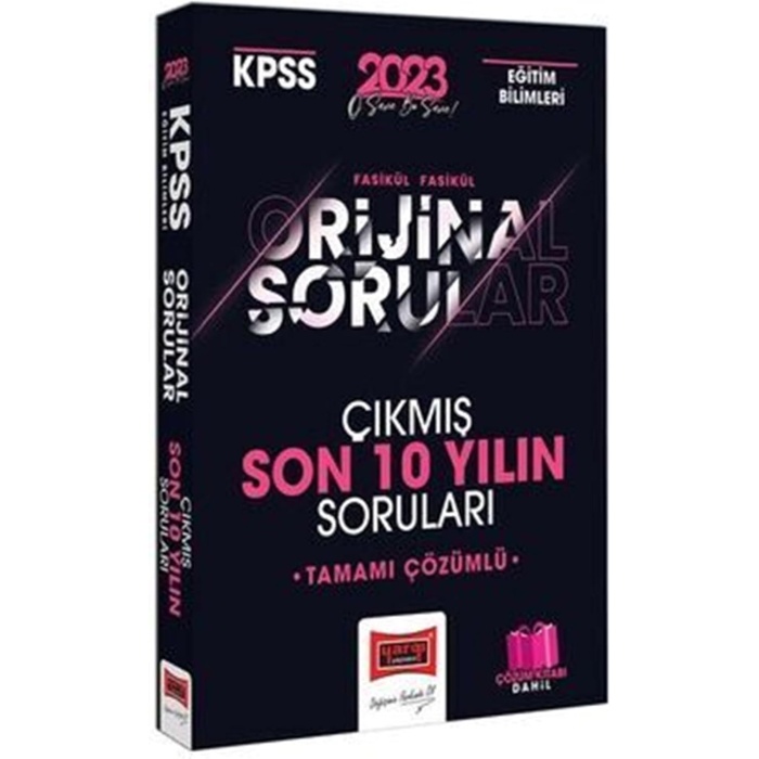 KPSS Eğitim Bilimleri Fasikül Fasikül Orjinal Son 10 Yılın Çıkmış Soruları ve Çözümleri Yargı Yayınları