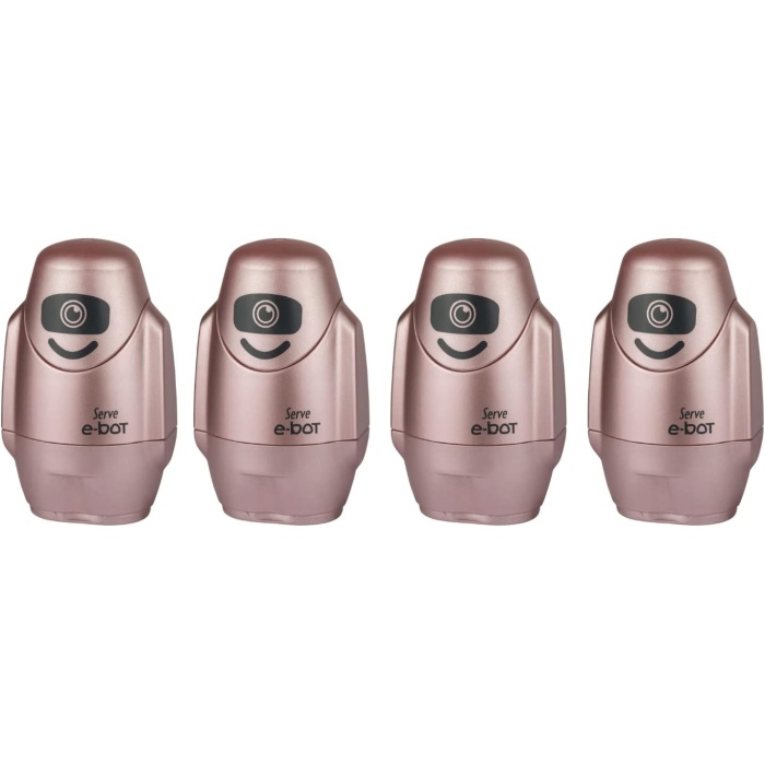 E-BOT SILGILI KALEMTIRAS METALIK ROZE 4LU SET