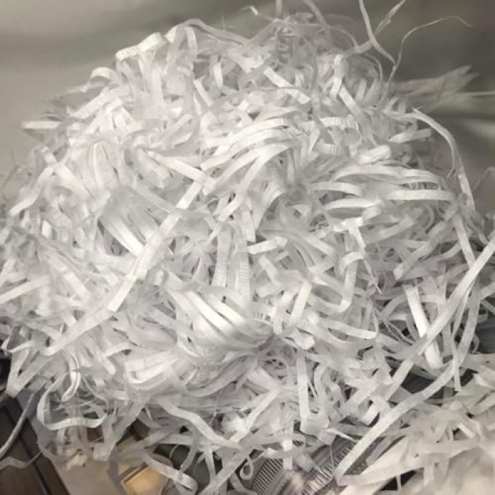 Beyaz Kırpık Pelür Kağıt Kırpıntısı White Shredded Tissue Paper - 50 gram (Beyaz)