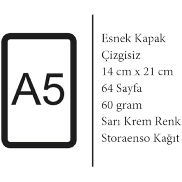 Mount Fuji Series I - A5, Hokusai 4lü Defter Seti I, Çizgisiz, Toplam 256 Sayfa, Her biri 64 Sayfa, Tel Dikiş, Esnek Kapak, Oval Kenar, Tuval Doku, 60 gram, Sarı Krem Renk