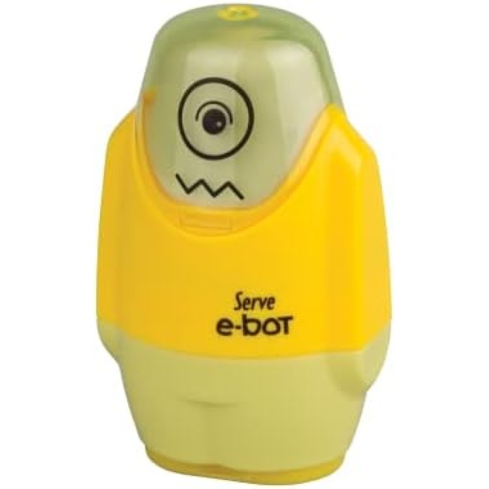 E-BOT SİLGİLİ KALEMTIRAŞ FOSFORLU SARI 4LU SET