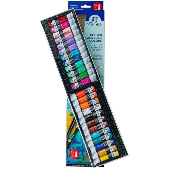 DYCK AKRİLİK BOYA 12ml 24 RENK SET