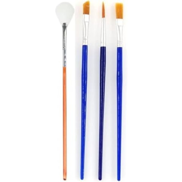 - NEON Fırça Seti/Çocuklar ve Yetişkinler İçin Hobi Boya Fırçaları/Ahşap, Cam, Metal, Kumaş, Tuval Boyama Seti/Akrilik Boya, Sulu Boya, Guaj Boya, Yağlı Boya İçin Kullanıma Uygundur (4)