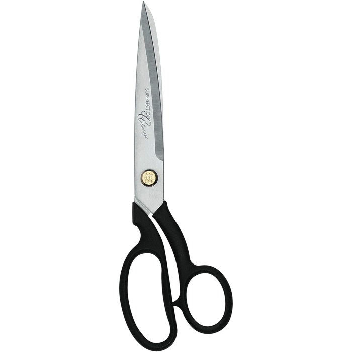 Superfection Klasik terzi makası, kumaş makası, uzunluk: 21 cm, özel paslanmaz çelik/plastik, siyah, 210 mm