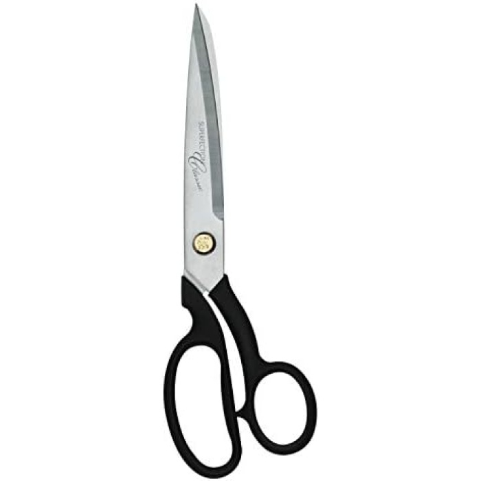 Superfection Klasik terzi makası, kumaş makası, uzunluk: 21 cm, özel paslanmaz çelik/plastik, siyah, 210 mm