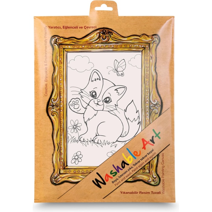 Çocuk Funny Mat -Washable Art - Kedi
