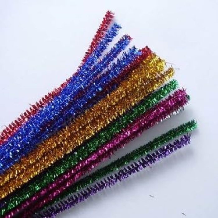 Marifetlerim - Simli Renkli Şönil 30 cm 20 Adet